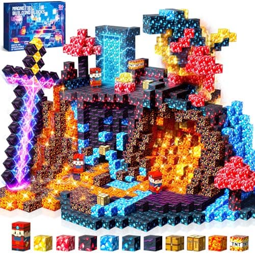COOLJOYA Magnetic Blocks, Magnetic Building Blocks for Kids Boys Girls
